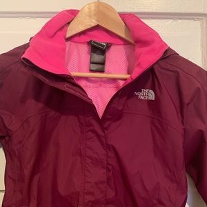 North face rain jacket size 10/12